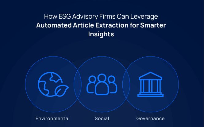 article extraction for ESG intelligence